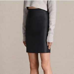All Saints Metal Pencil Skirt